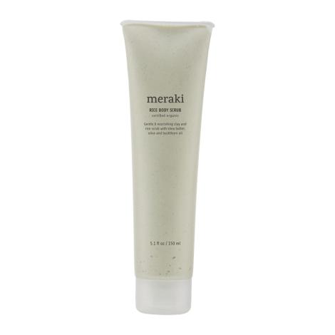 Body scrub med ris korn fra Meraki 
