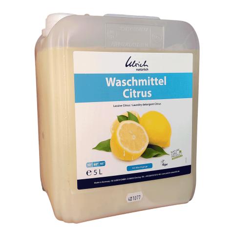 Økologisk vaskemiddel med duft af citrus 5 liter fra Ulrich natürlich