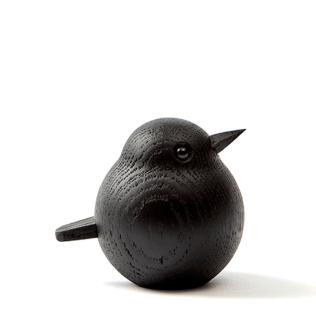 Mini Spurv, sortbejdset egetræ fra Novoform