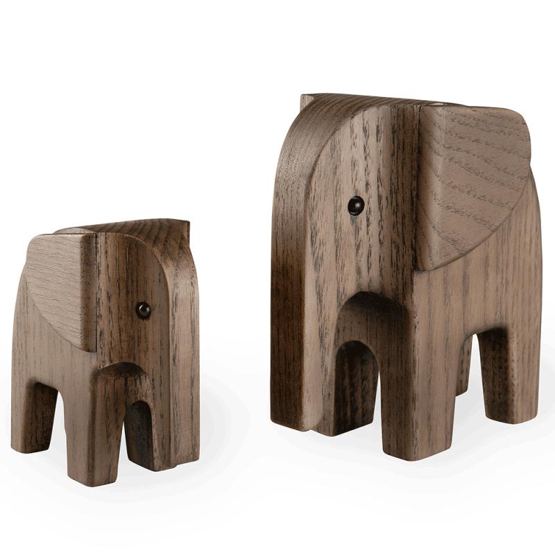 Elefant sæt, røgbejset fra Novoform