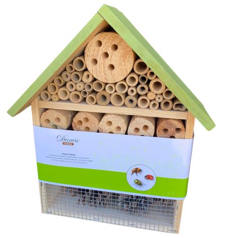 Insekthotel Grøn 9x24x29 cm fra Decoris