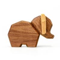 Træ elefant i samlesæt, Lille str. fra FableWood 