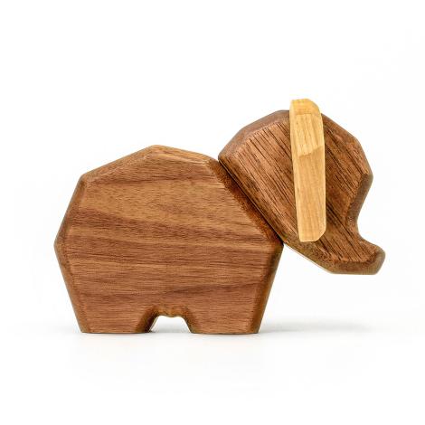 Træ elefant i samlesæt, Lille str. fra FableWood 