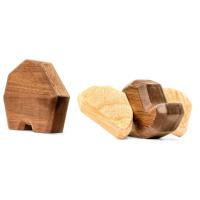 Træ elefant i samlesæt, Lille str. fra FableWood 