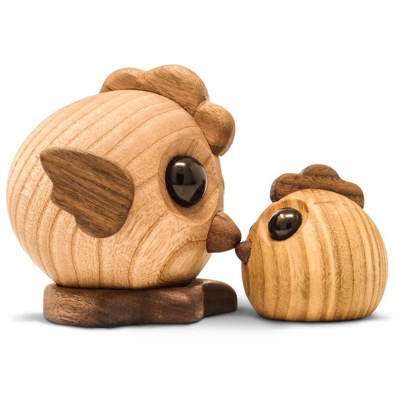 Træfigur Henny og Viola fra FableWood