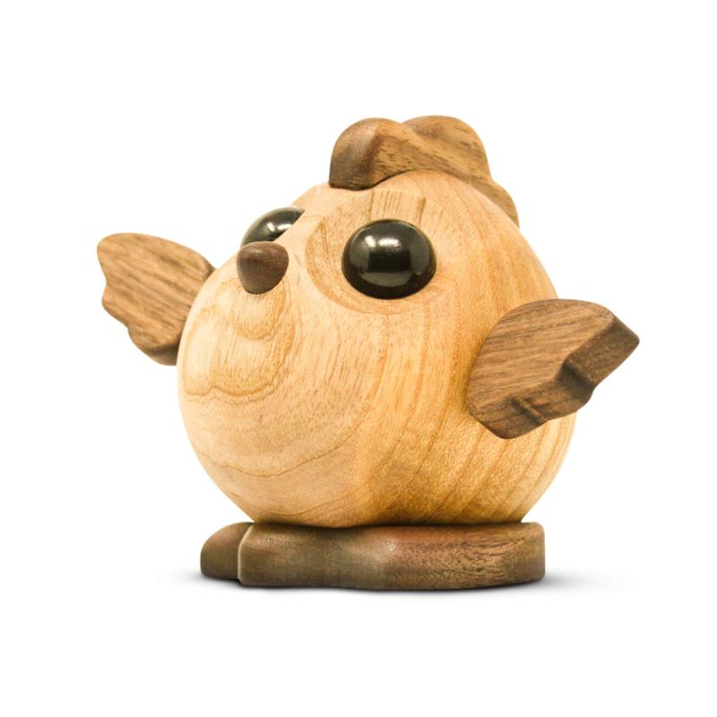 Træfigur Henny the chicken fra FableWood