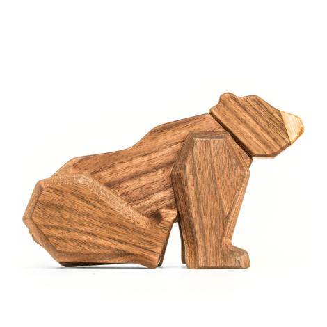 Bjørn, magnetisk træfigur fra FableWood