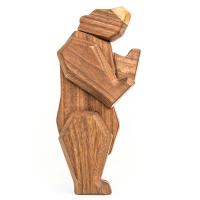 Bjørn, magnetisk træfigur fra FableWood