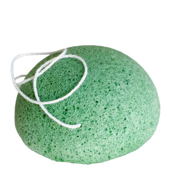 Konjac svamp, Peeling svamp grøn, 6 cm