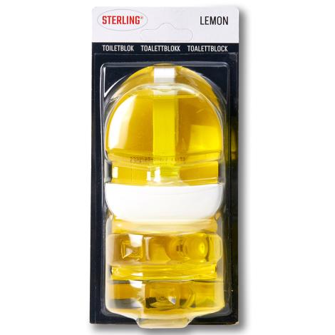 Toiletblok, rengør og duftfrisker, duft af Lemon fra Sterling