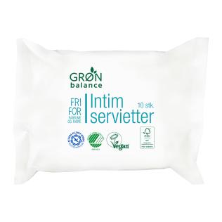 Intim servietter, 10 stk. fra Grøn Balance
