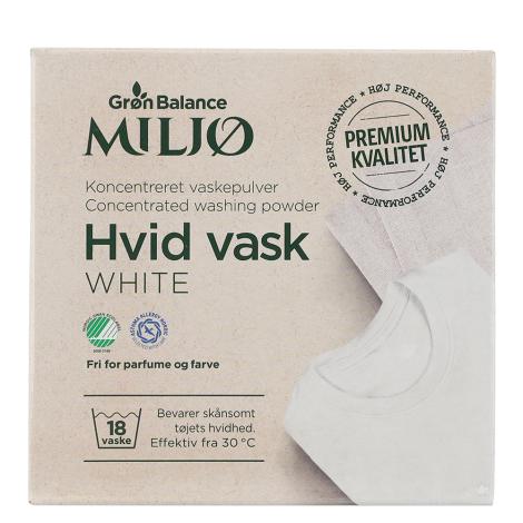 askepulver, Hvid vask, 785 gram fra Grøn Balance