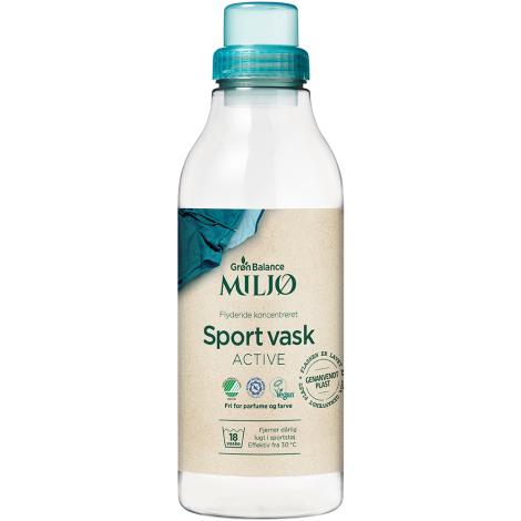 Flydende Vaskemiddel, Sport vask, 900 ml fra Grøn Balance