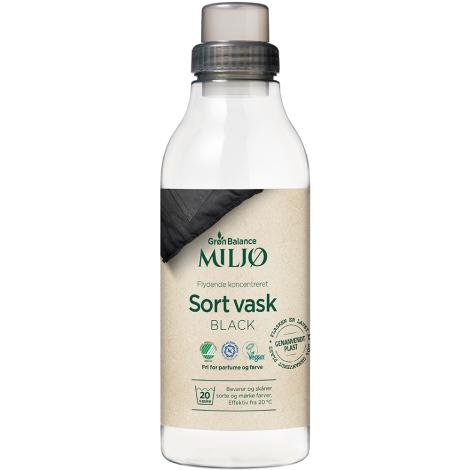 Flydende Vaskemiddel, Sort vask, 900 ml fra Grøn Balance