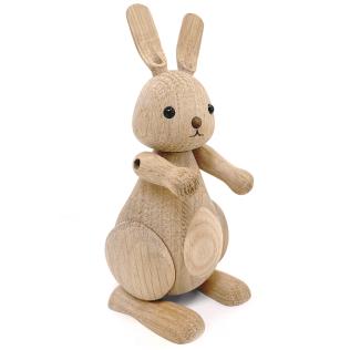 Bunny, Træfigur i ask og egetræ, 11,2 cm fra Novoform