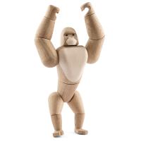 Mini Gorilla i ahorn og egetræ, 12,5 cm fra Novoform