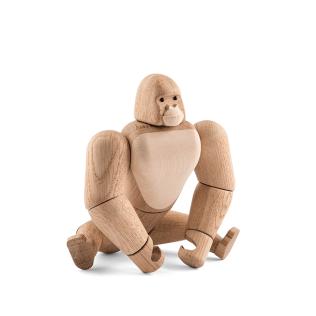 Mini Gorilla i ahorn og egetræ, 12,5 cm fra Novoform