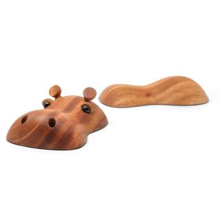 Rosa den store flodhest, 26 cm fra FableWood