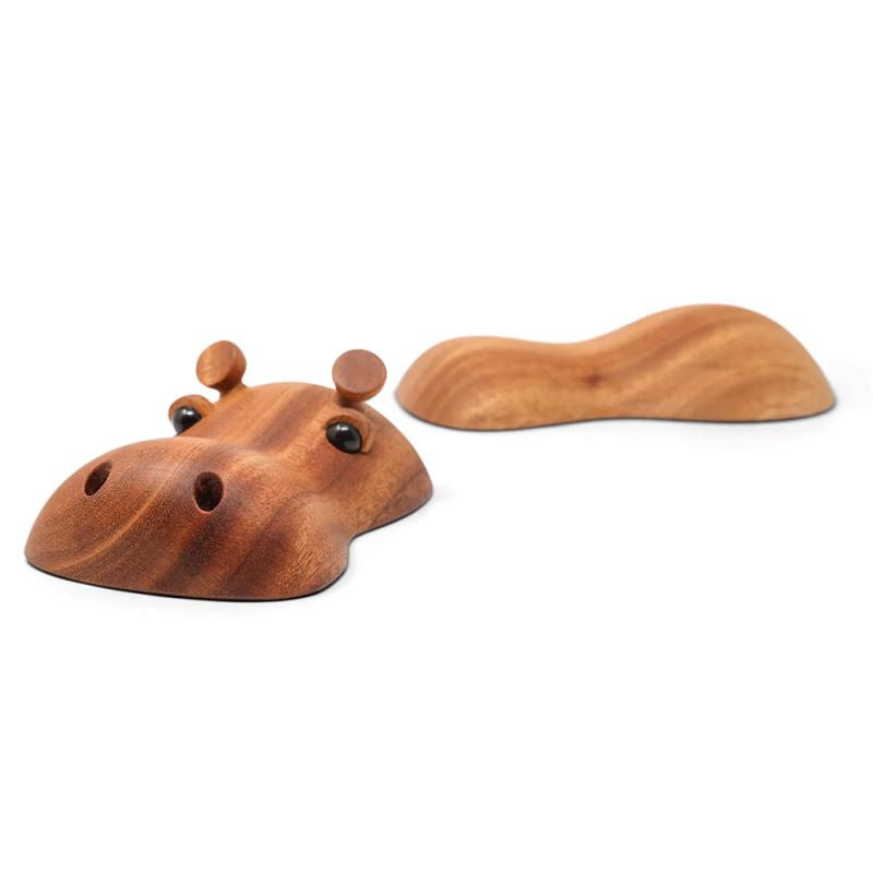 Rosa den store flodhest, 26 cm fra FableWood