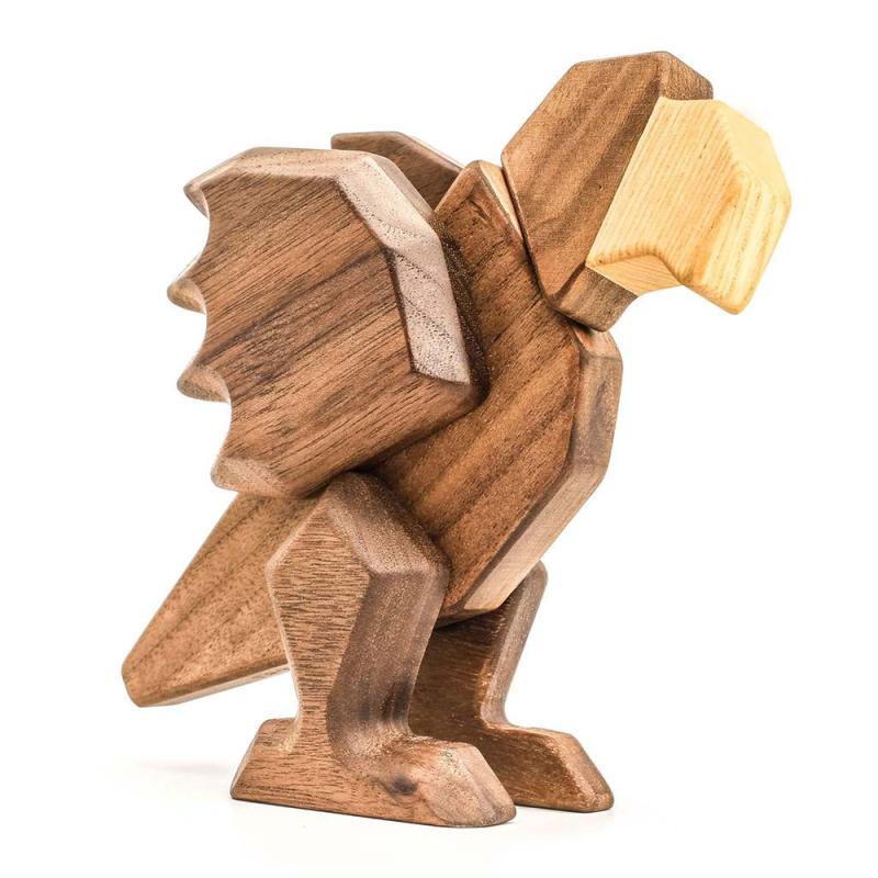 Stor træ papegøje, Magnetisk fra FableWood 