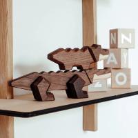 Stor og lille træ krokodille, fra FableWood 