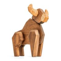 Træfigur, Stor tyr, Magnetisk fra FableWood 