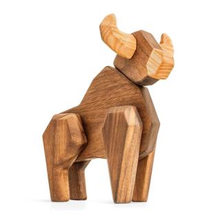 Træfigur, Stor tyr, Magnetisk fra FableWood