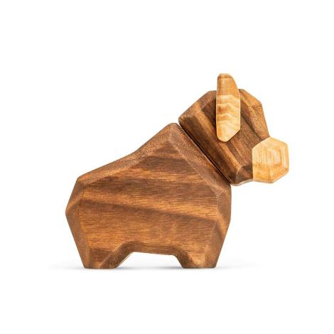 Træfigur, Lille tyr, Magnetisk fra FableWood 