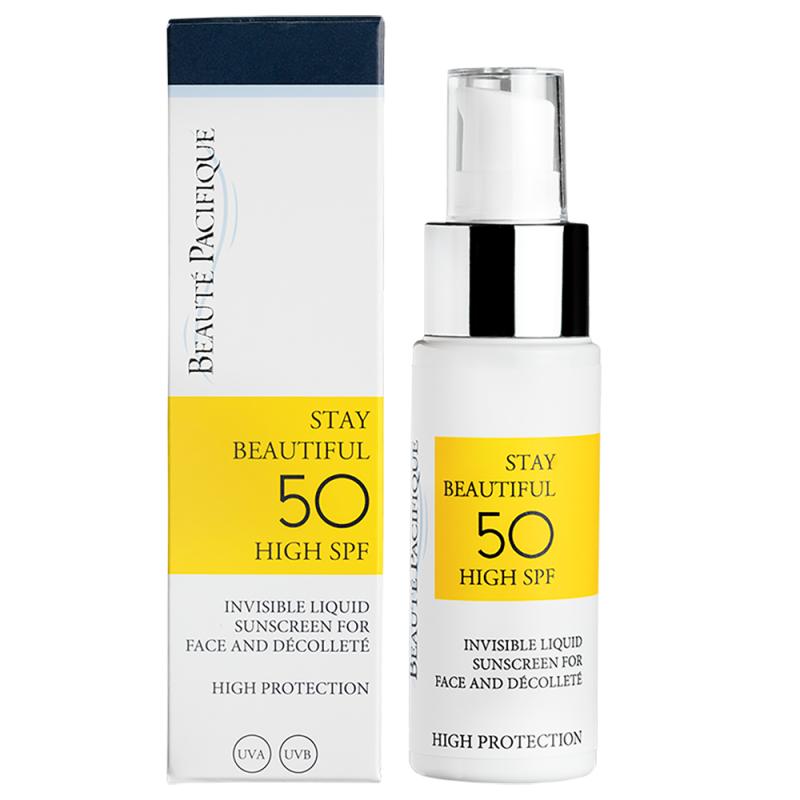 Stay Beautiful SPF50, 50 ml m. pumpe fra Beaute Pacifique
