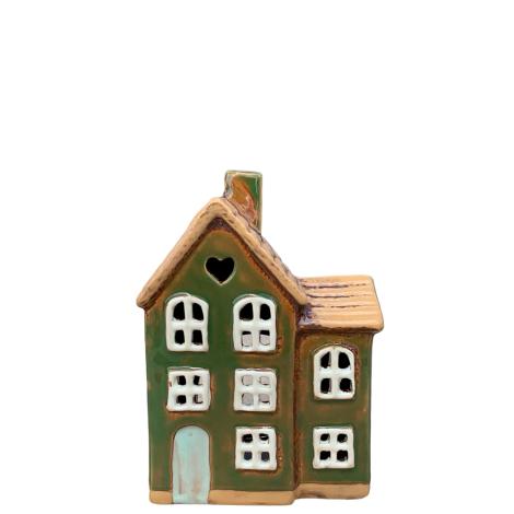 Keramik hus grøn