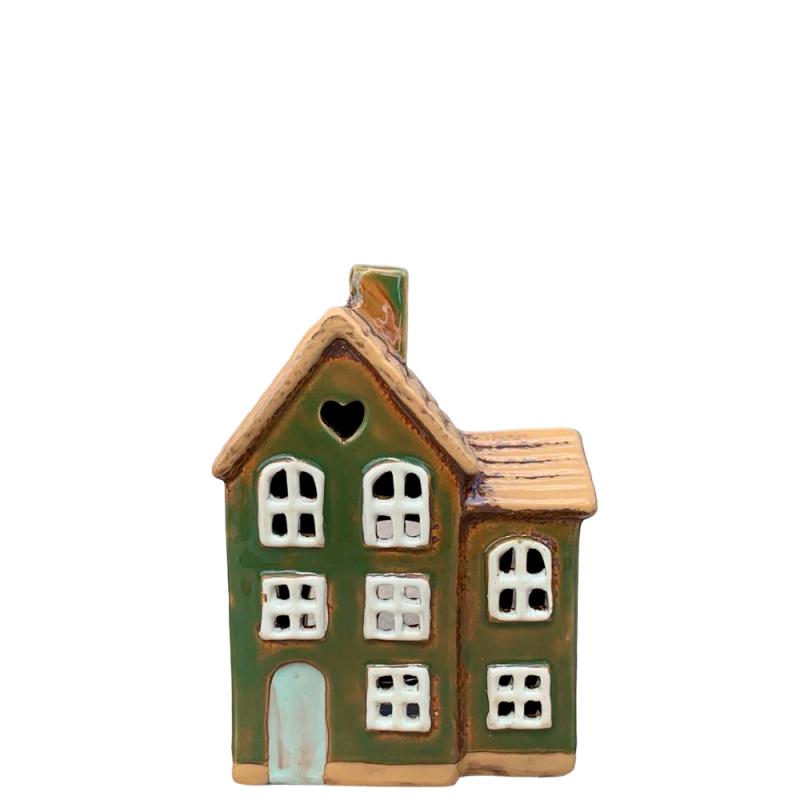 Keramik hus grøn