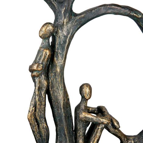Shadow træ, 32 cm figur med bronze fra Casablanca
