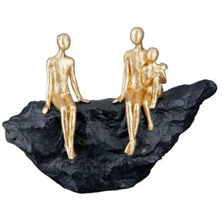 Familie, 16,5 cm figur med guld fra Casablanca