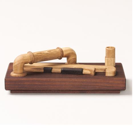 Gave til VVS'eren smukt i træ