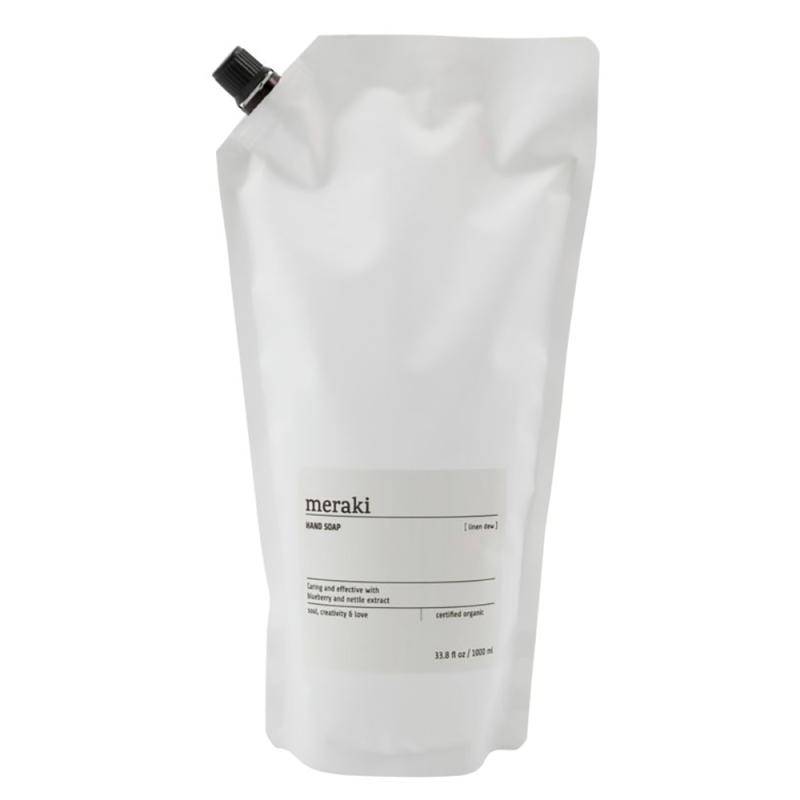 Håndsæbe, Linen Dew, 1000 ml refill pose fra Meraki