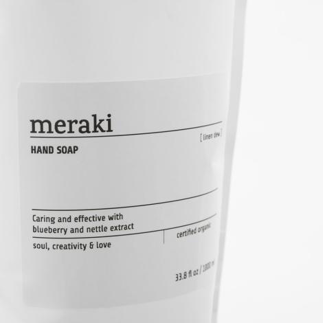 Håndsæbe, Linen Dew, 1000 ml refill pose fra Meraki