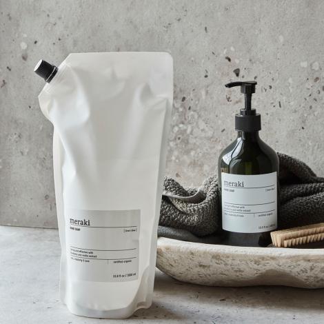 Håndsæbe, Linen Dew, 1000 ml refill pose fra Meraki