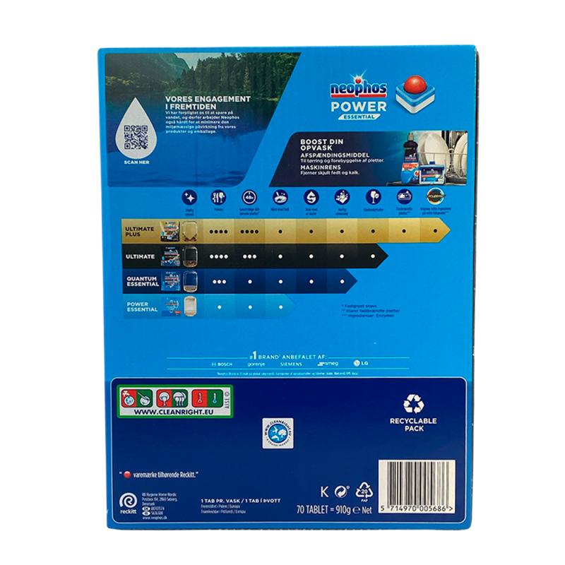 Opvasketabs, Power Essential, 70 stk. i æske fra Neophos