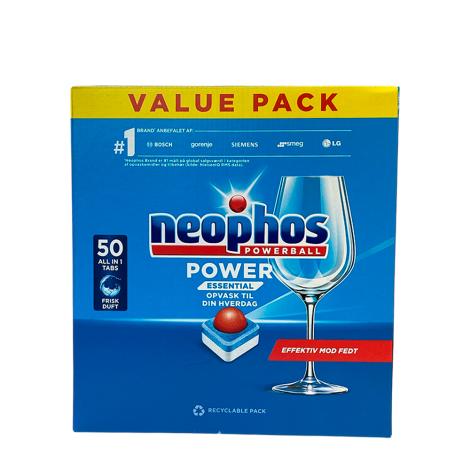 Neophos opvasketabs, Power Essential, 53 stk. i æske 