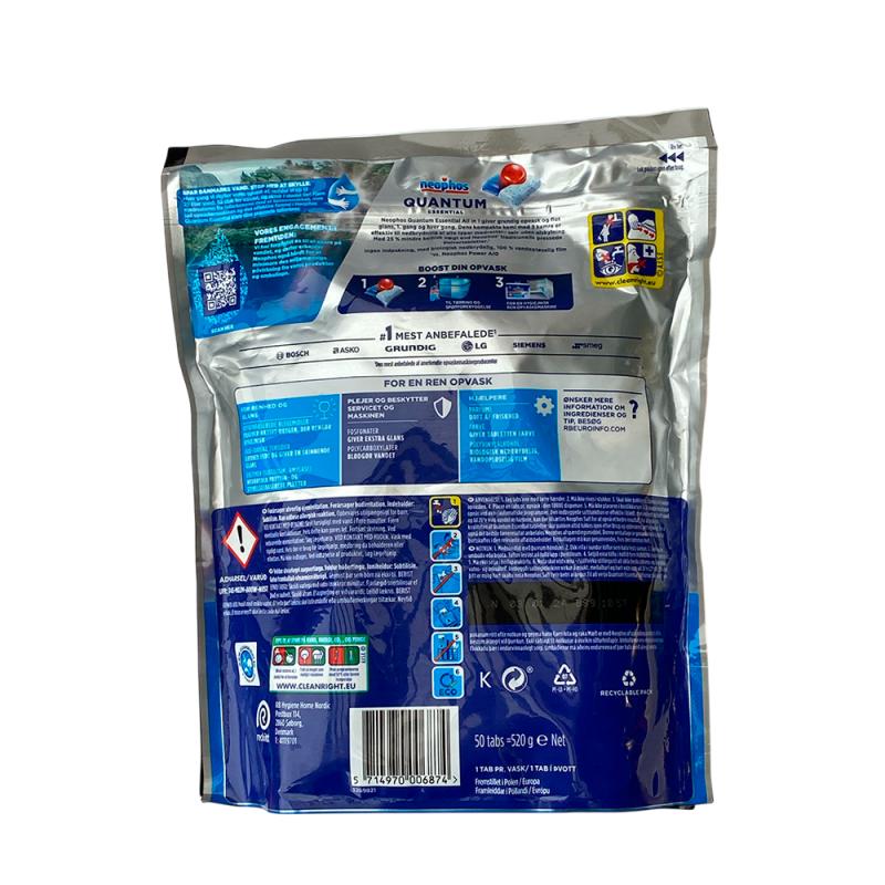 Opvasketabs, Quantum Essential 50 stk. i pose fra Neophos 