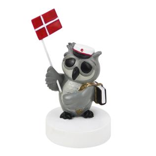 Studentgave, Ugle med bog og rød hue fra Kids by Friis