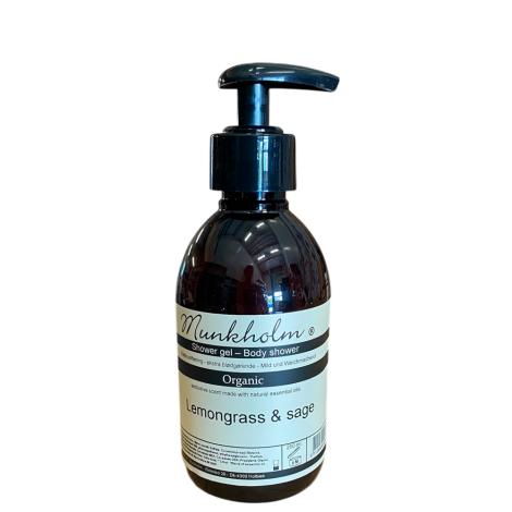 Shower Gel Organic, Lemongrass og Sage, 250 ml fra Munkholm
