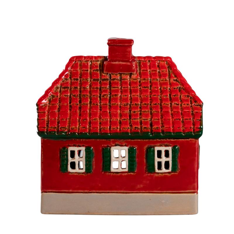 Redningsstation, rød, 14 cm fra Det Gamle Apotek