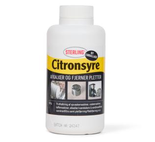 Citronsyre til afkalkning, flaske fra Sterling Polish