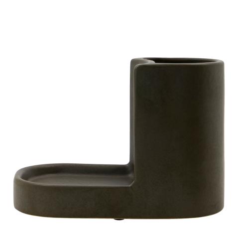 Børste og sæbeholder, Dark grey fra Meraki