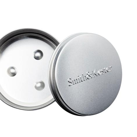 Rejsebeholder aluminium til fast shampoo fra Smith og Køster