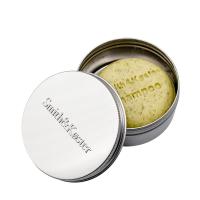 Rejsebeholder aluminium til fast shampoo fra Smith og Køster