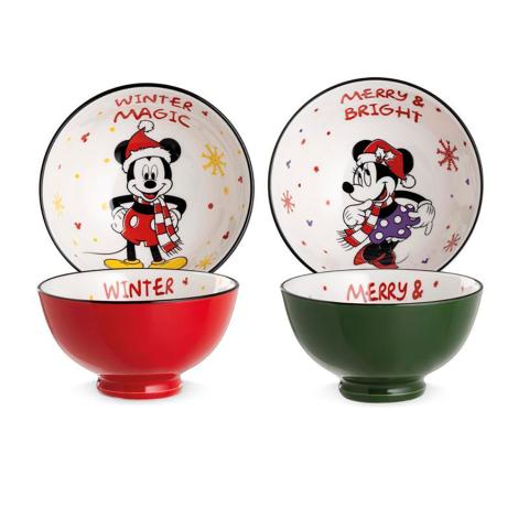 Disney, Mickey Mouse og Minnie skåle, 2x 300 ml