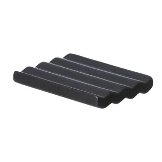 Sort keramik sæbedræn med bølger