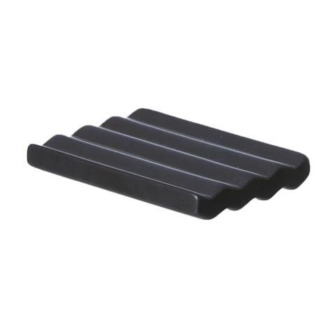 Sort keramik sæbedræn med bølger